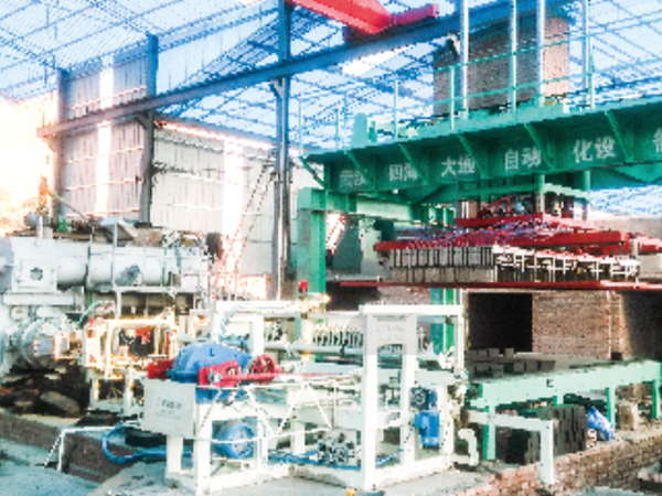 江西萬載永順新型建材有限公司碼坯機(jī)現(xiàn)場